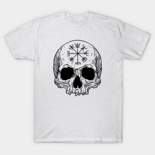 Vegvisir rune skull T-Shirt